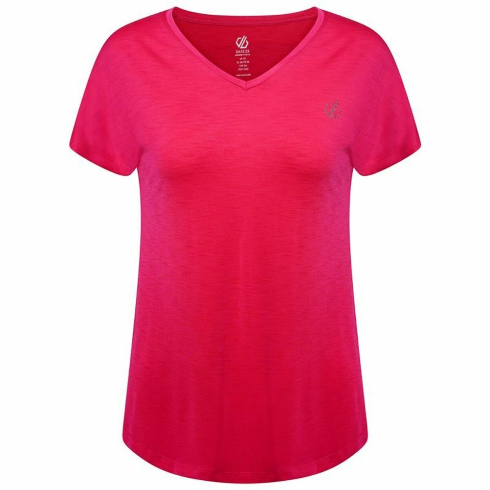 Damen Kurzarm-T-Shirt Dare 2b Agleam Rosa