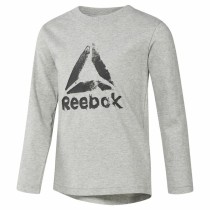 Jungen Langarm-T-Shirt Reebok Boys Training Essentials Hellgrau