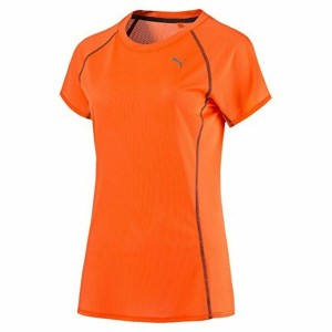 Maillot de Corps de Sport à Manches Coupe Puma Pe Running Tee Orange