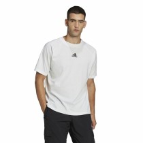 Herren Kurzarm-T-Shirt Adidas Essentials Brandlove Weiß