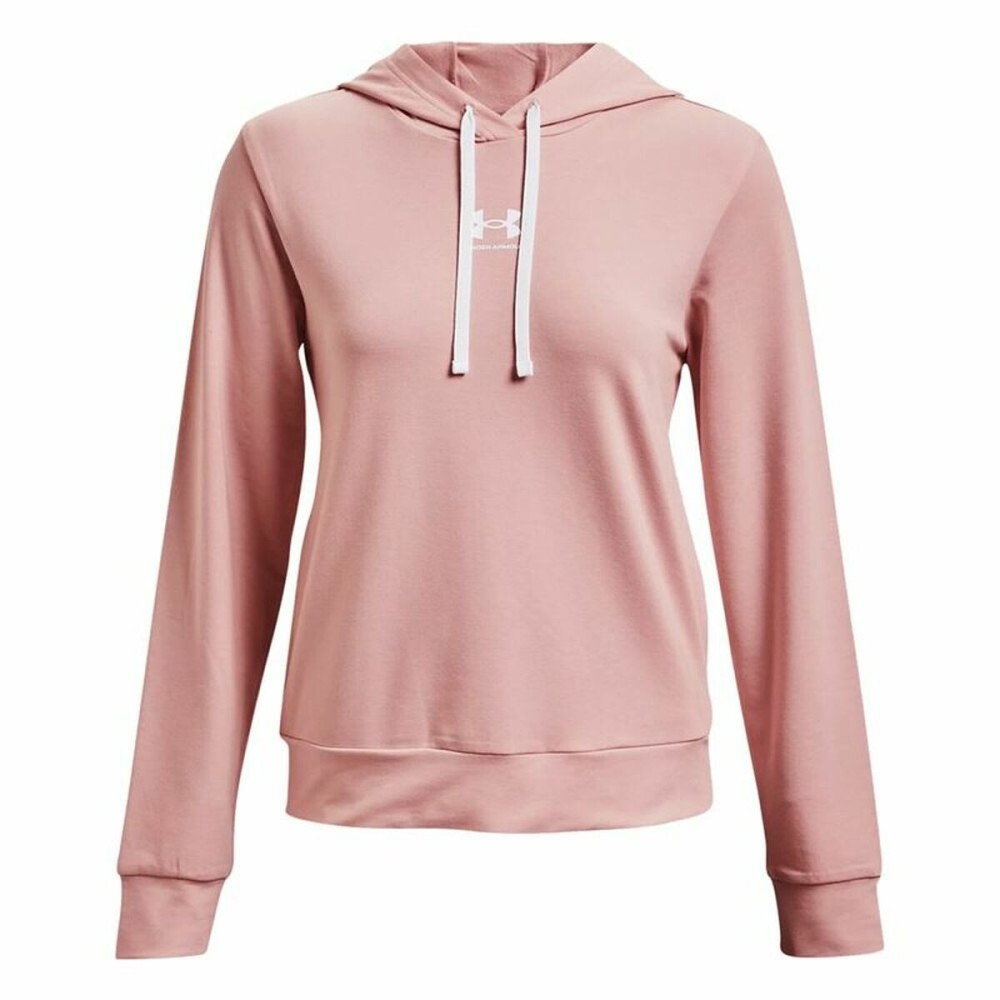 Damen Sweater mit Kapuze Under Armour Rival Terry Rosa