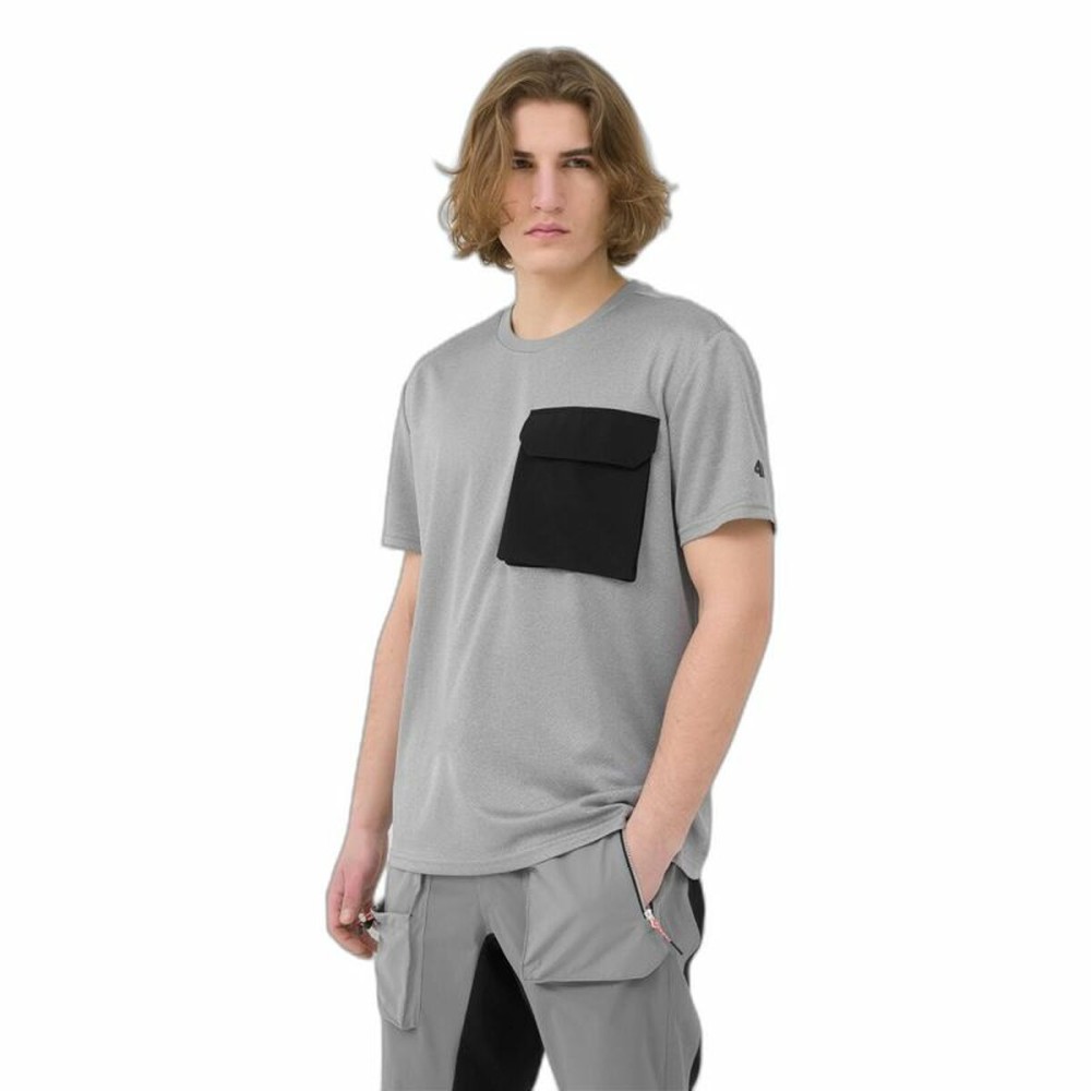 Herren Kurzarm-T-Shirt 4F Fnk M200 Grau