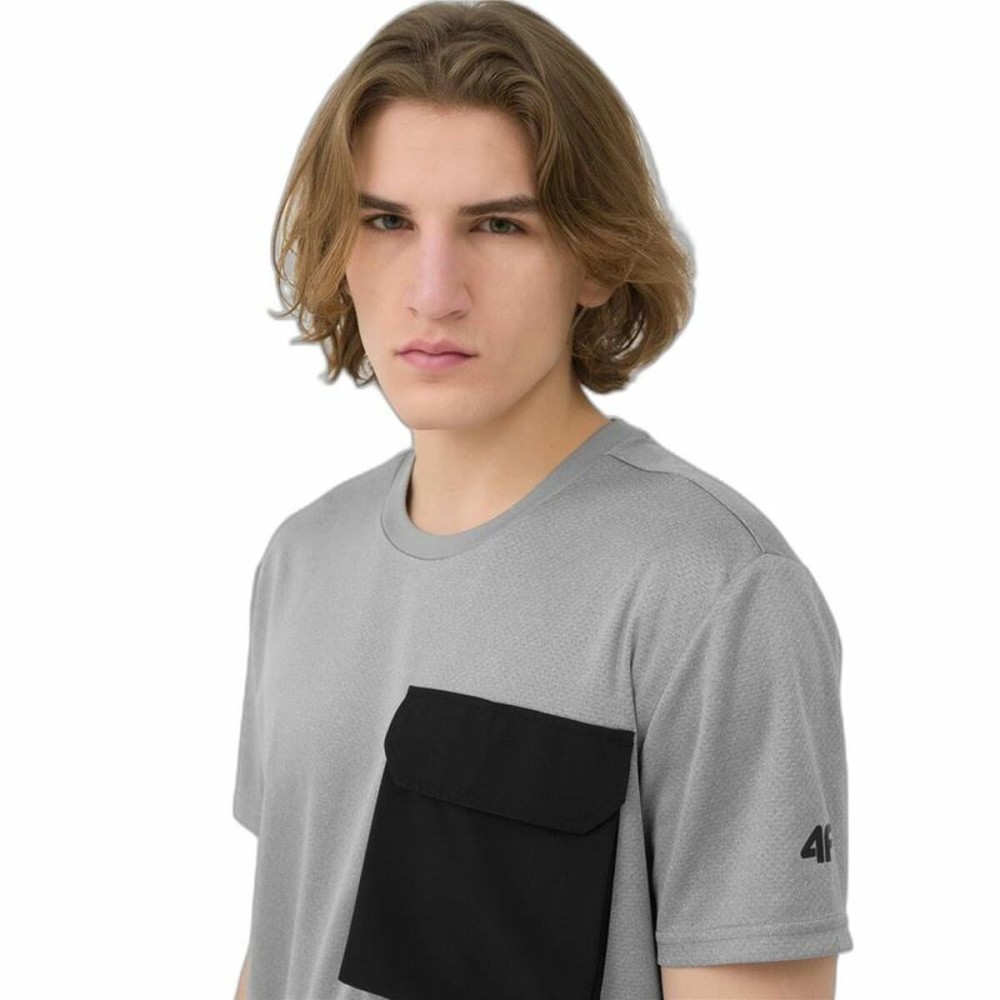 Herren Kurzarm-T-Shirt 4F Fnk M200 Grau