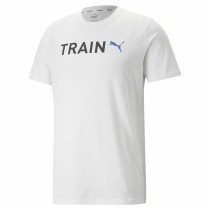 Men’s Short Sleeve T-Shirt Puma Graphic Tr White