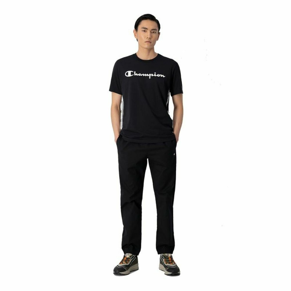 Men’s Short Sleeve T-Shirt Champion Crewneck Black