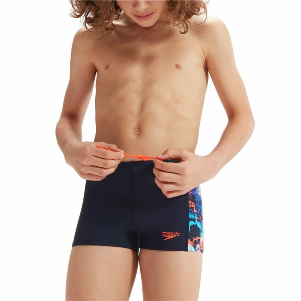 Children’s Bathing Costume Speedo Allover Panel Black