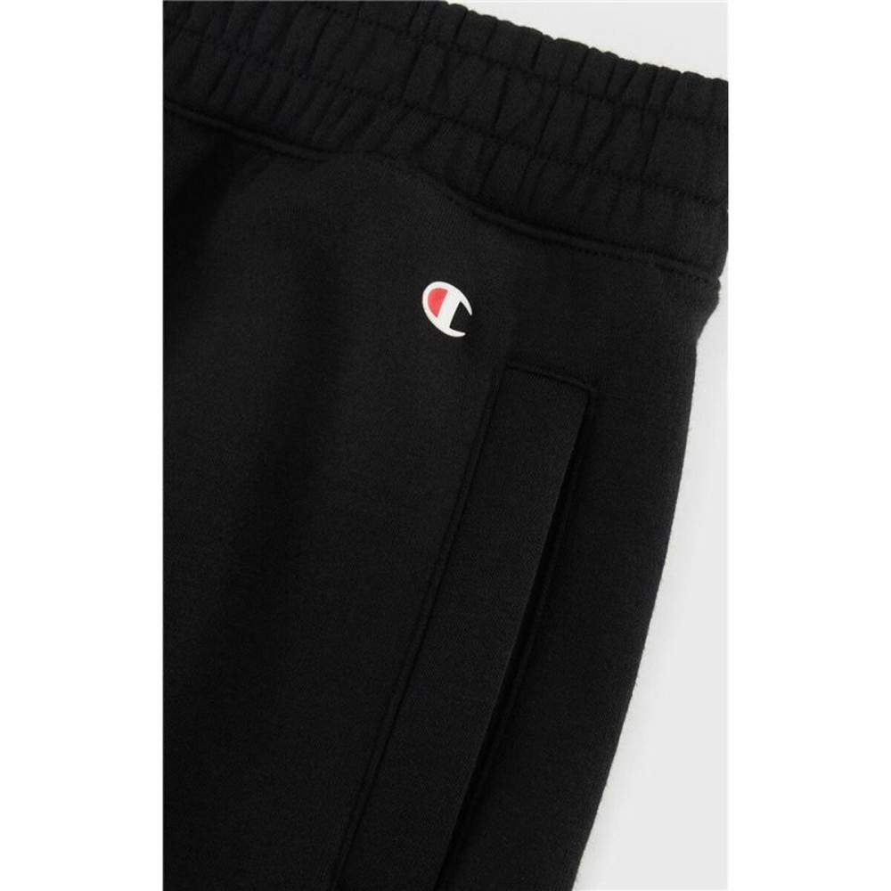 Long Sports Trousers Champion Elastic Cuff Legacy Black Lady