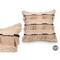 Cushion GiftDecor 4739 Black Natural 45 x 15 x 45 cm (6 Units)