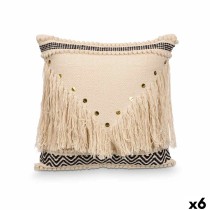 Cushion GiftDecor 4740 Black Natural 45 x 15 x 45 cm (6 Units)