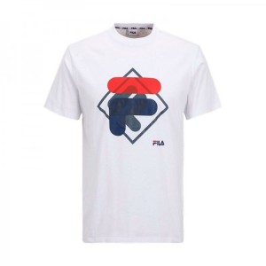 Kurzarm-T-Shirt für Kinder Fila FAT0340 10001 Weiß