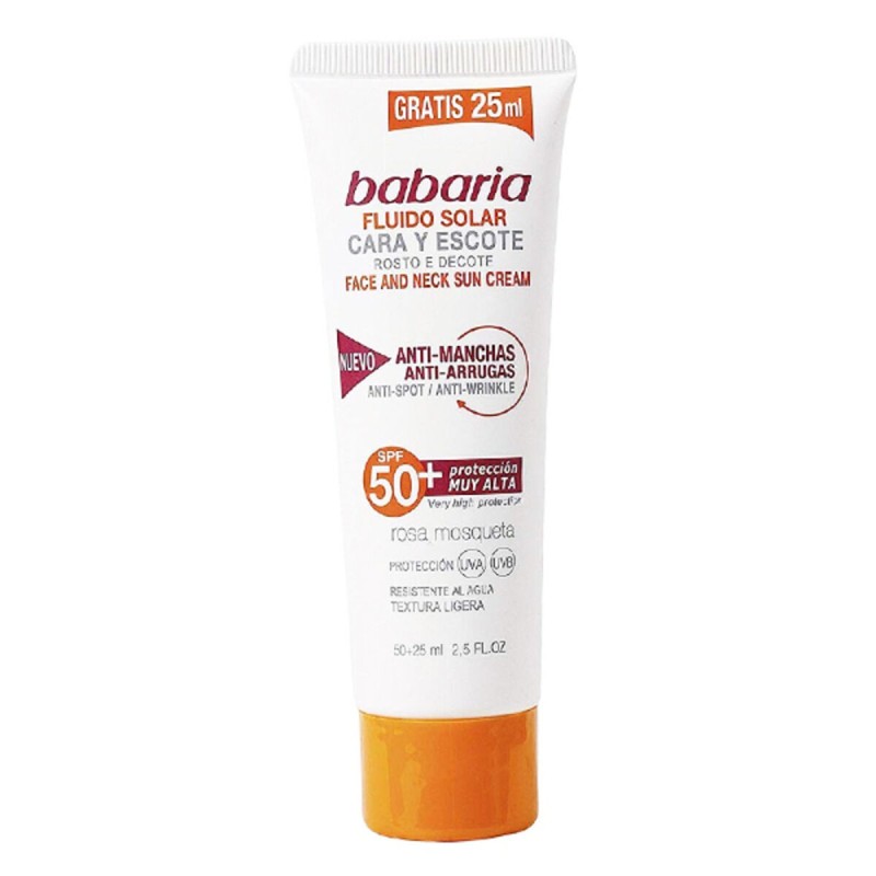 Écran solaire visage SOLAR ADN SENSITIVE Babaria Spf 50 (75 ml) (Unisexe) (75 ml)