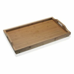 Plateau de lit pliable Versa Bois Bambou (30 x 23 x 50 cm)