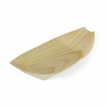 Set of bowls Algon Disposable Wood 4 Pieces 23 cm (24 Units)