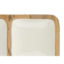 Tray with Compartments GiftDecor MALI-991 W White 29,5 x 3 x 29,5 cm (6 Units)