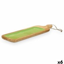 Snack tray GiftDecor MALI-798 G Green 50,7 x 3 x 14 cm (6 Units)