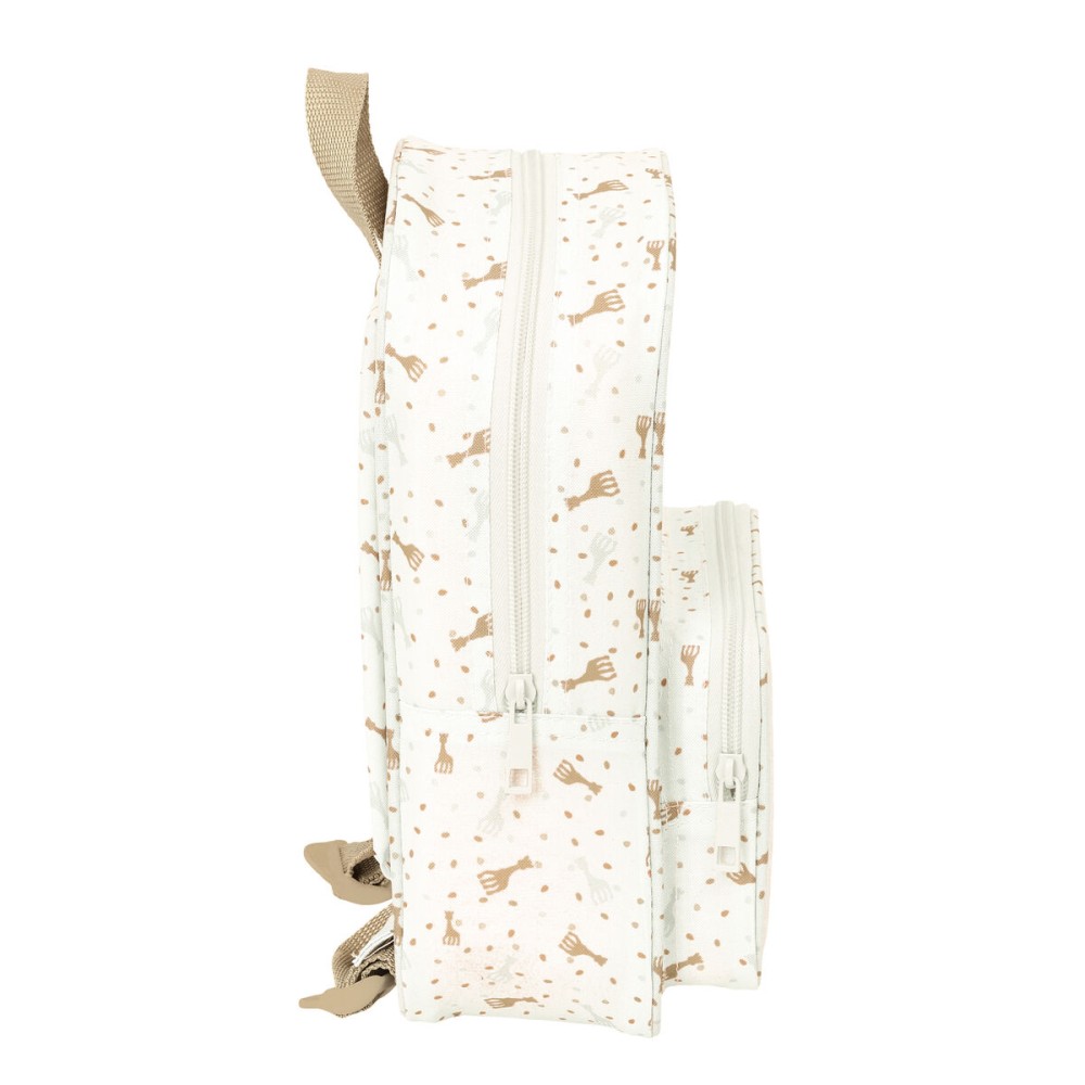 Cartable Sophie la Girafe Beige 20 x 28 x 8 cm