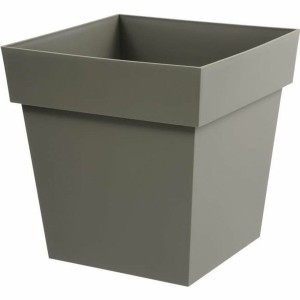 Pot EDA Tuscan  Taupe polypropylène Carré 39 x 39 x 39 cm