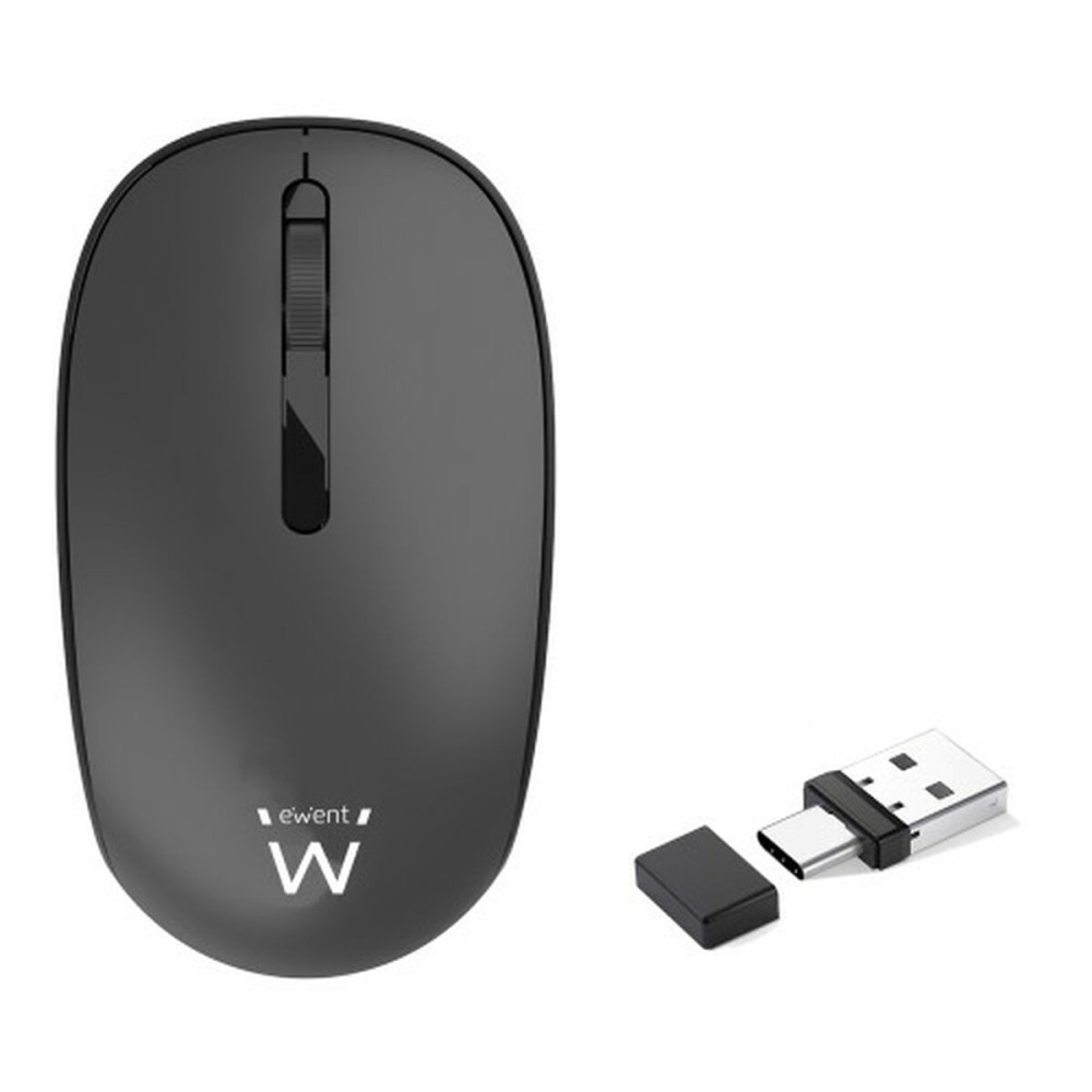 Schnurlose Mouse Ewent EW3206 Schwarz 1000 dpi