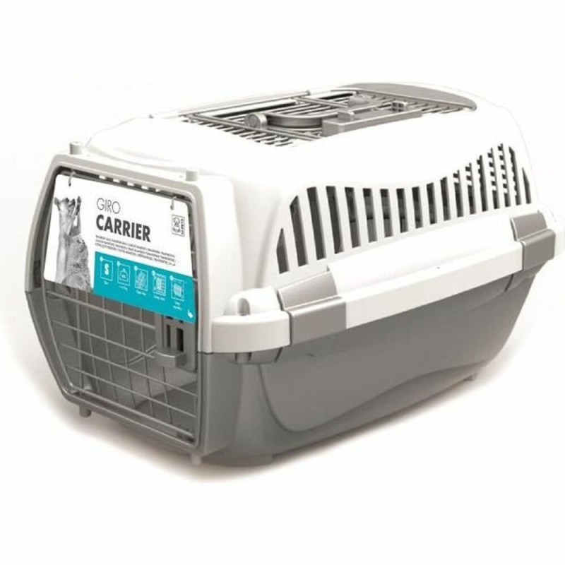 Cage de Transport MPETS GIRO M Chien Blanc Gris