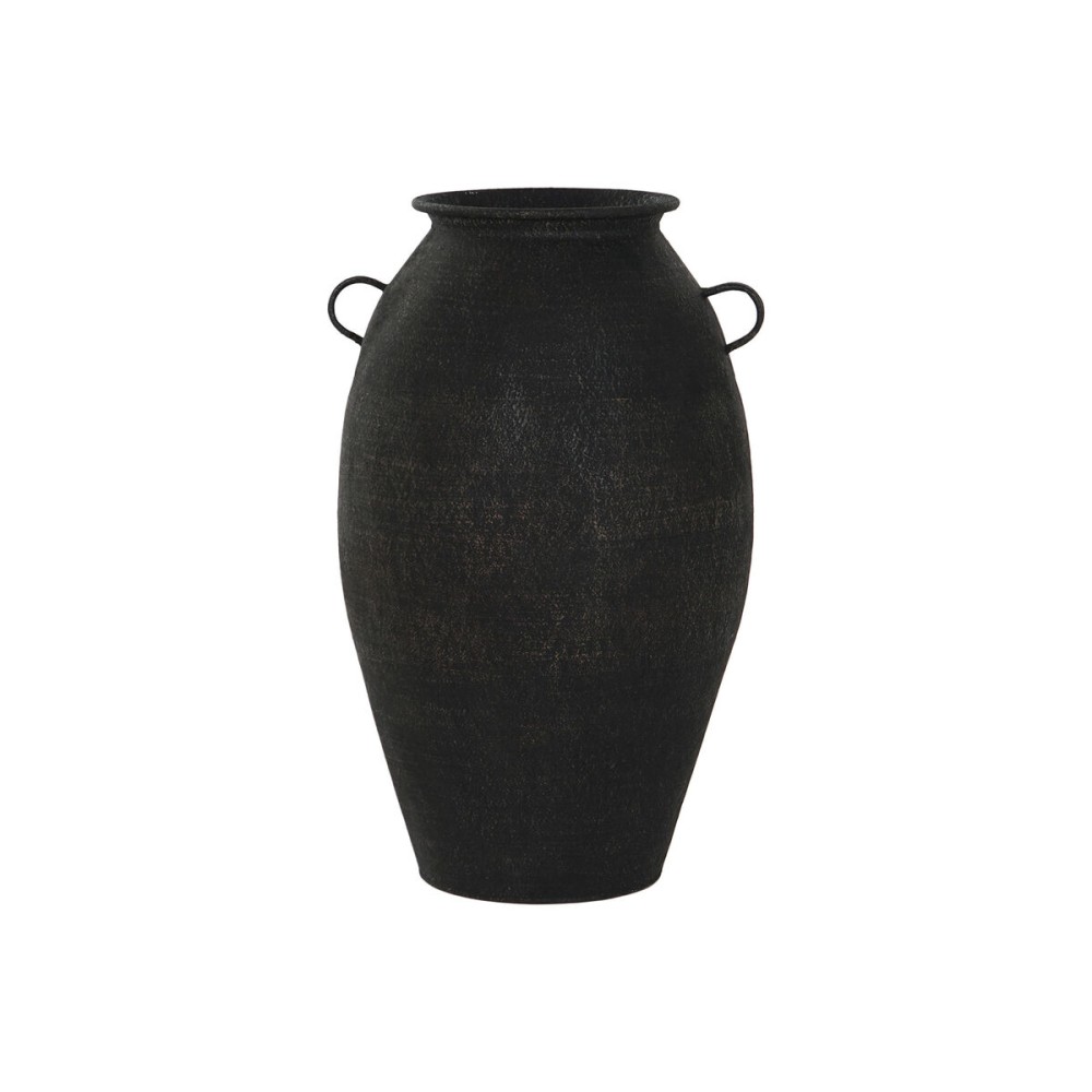 Vase Home ESPRIT Black Metal 34,5 x 34,5 x 57 cm