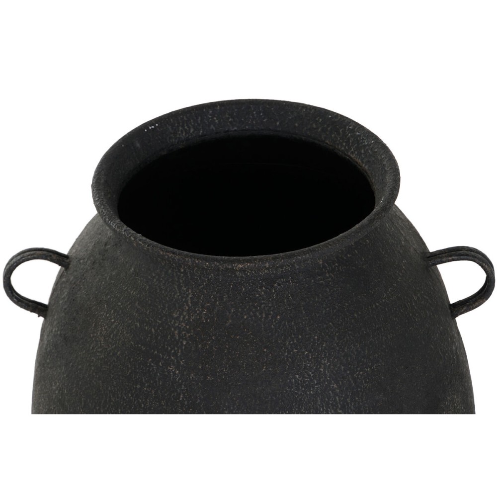 Vase Home ESPRIT Black Metal 34,5 x 34,5 x 57 cm