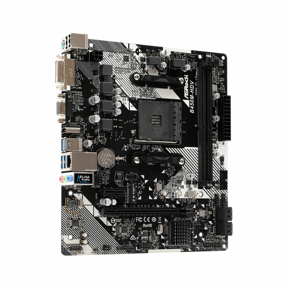 Motherboard ASRock B450M-HDV R4.0 AMD B450 AMD AM4