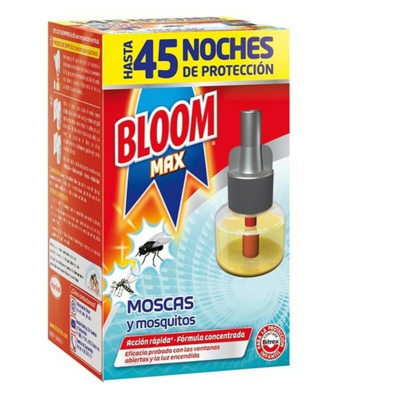 Elektrischer Mückenschutz Bloom Bloom Max Moscas Mosquitos 45 Nacht 1 Stück 18 ml