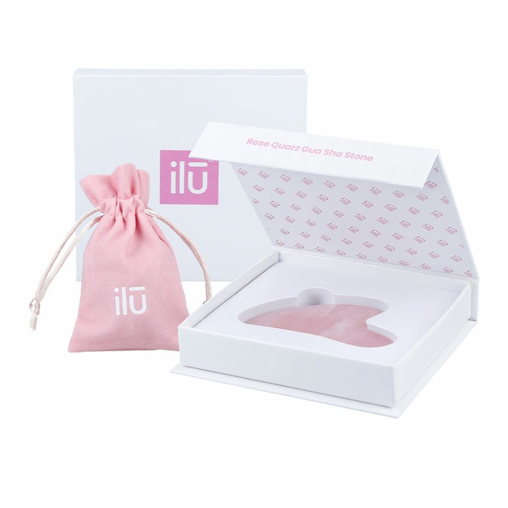 Massager Ilū Gua Sha Stone Rose Quartz Stone (1 Unit)