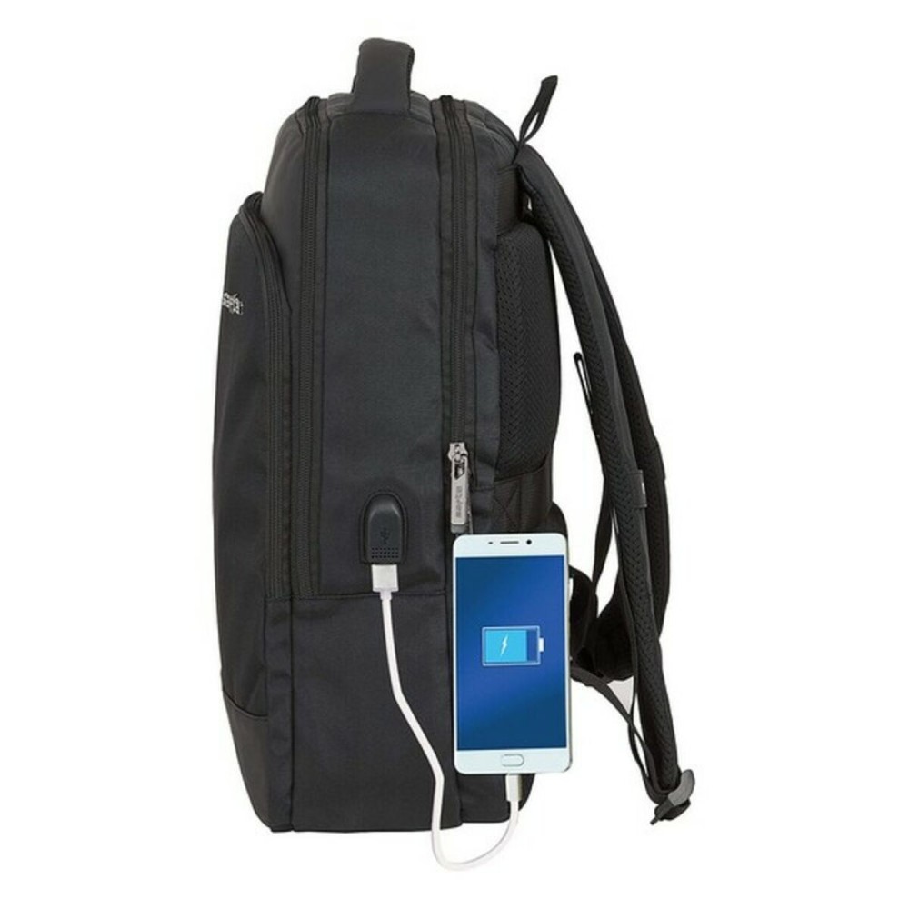 Rucksack for Laptop and Tablet with USB Output Safta Business