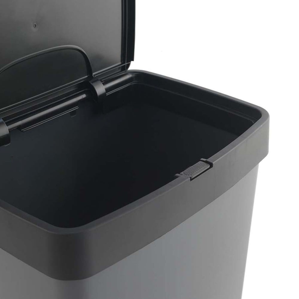 Recycling Waste Bin SP Berner Anthracite 10 L 30 L x 2 Plastic 3 Compartments (1 Unit)