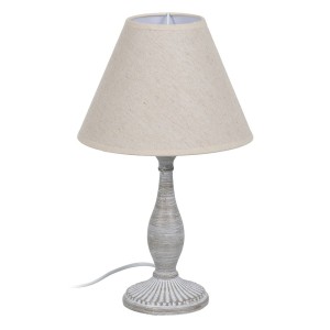 Lampe de bureau Beige Gris 60 W 220-240 V 20 x 20 x 34 cm