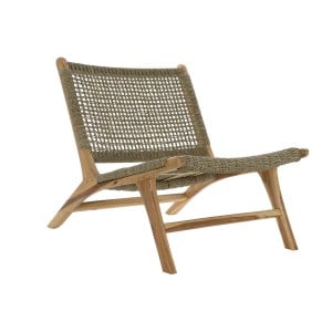 Armchair DKD Home Decor Brown Natural Wood Teak 65 x 80 x 68 cm