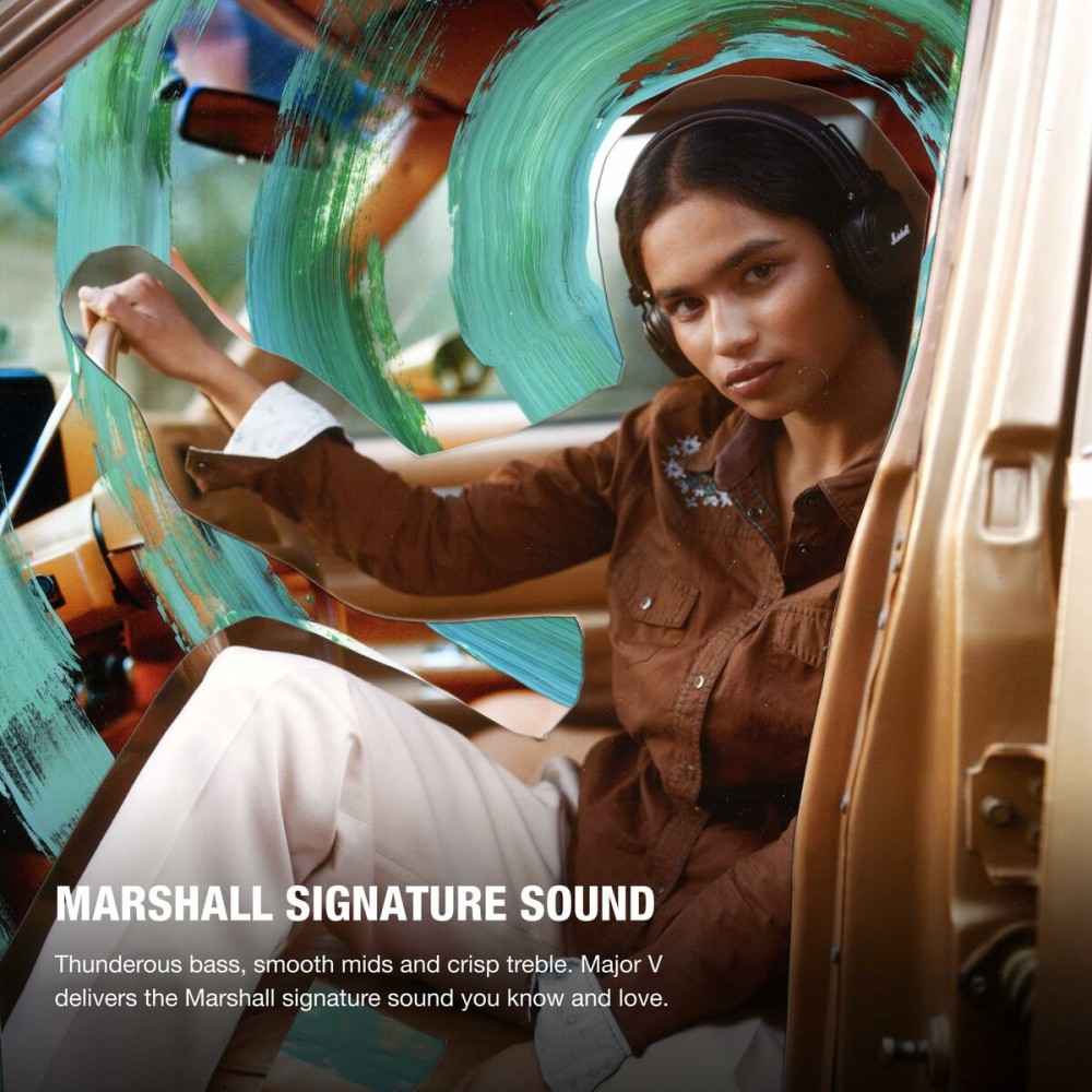 Headphones with Headband Marshall Major V BT Brown