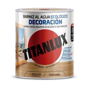 Wasserlack Titanlux m21100014 Ökologisch 250 ml Farblos Satin