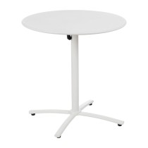 Folding Side Table White 70 x 70 x 72 cm