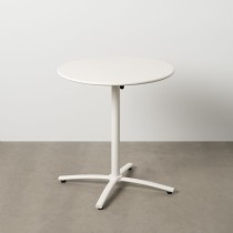 Folding Side Table White 70 x 70 x 72 cm