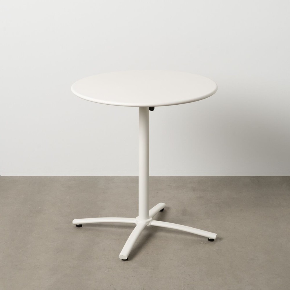 Folding Side Table White 70 x 70 x 72 cm