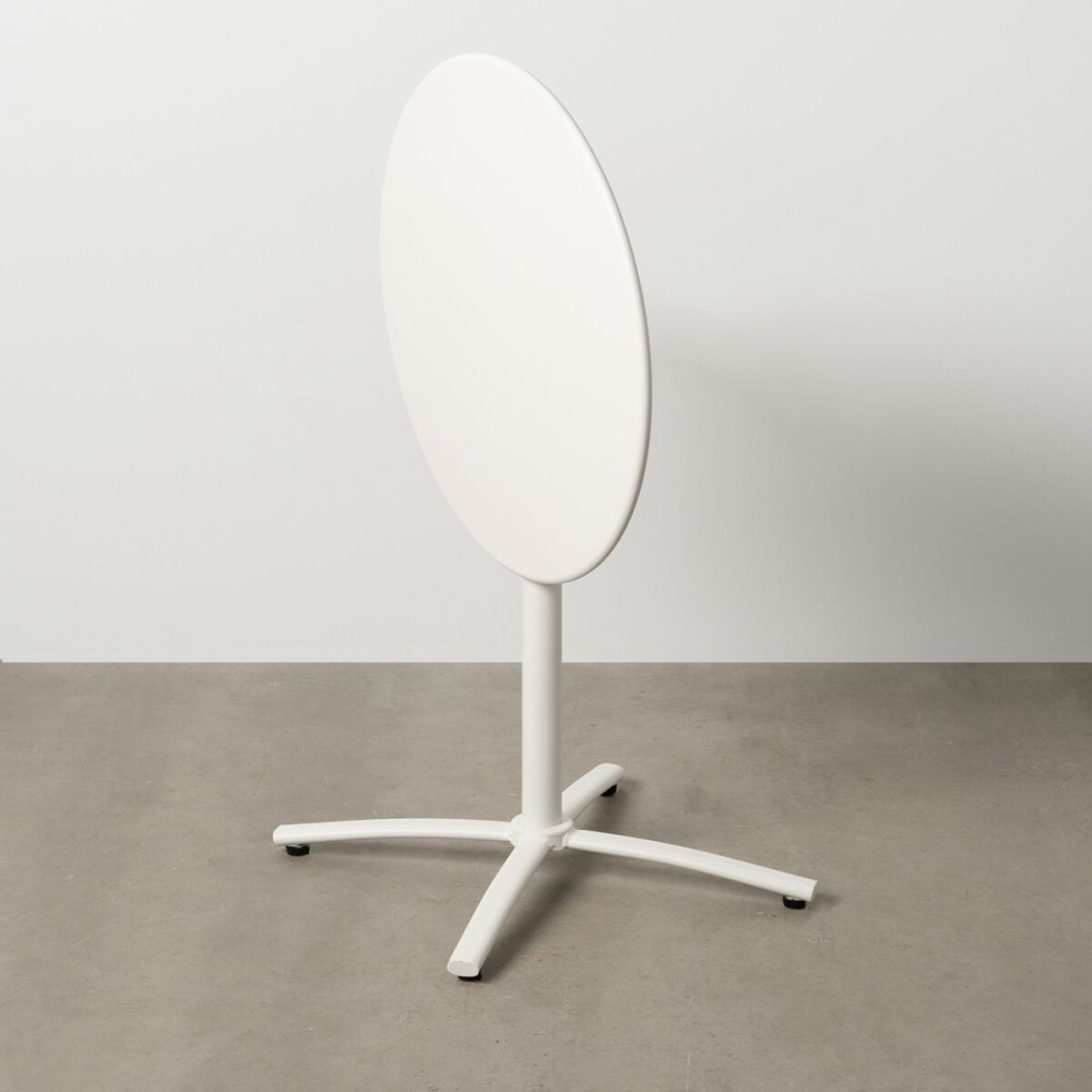 Folding Side Table White 70 x 70 x 72 cm