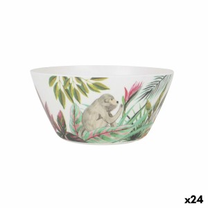 Salatschüssel Alfares Melamine Dschungel 25 x 12 cm (24 Stück)