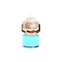Kerzenschale DKD Home Decor grün Bernstein zweifarbig Kristall 7 x 7 x 9 cm