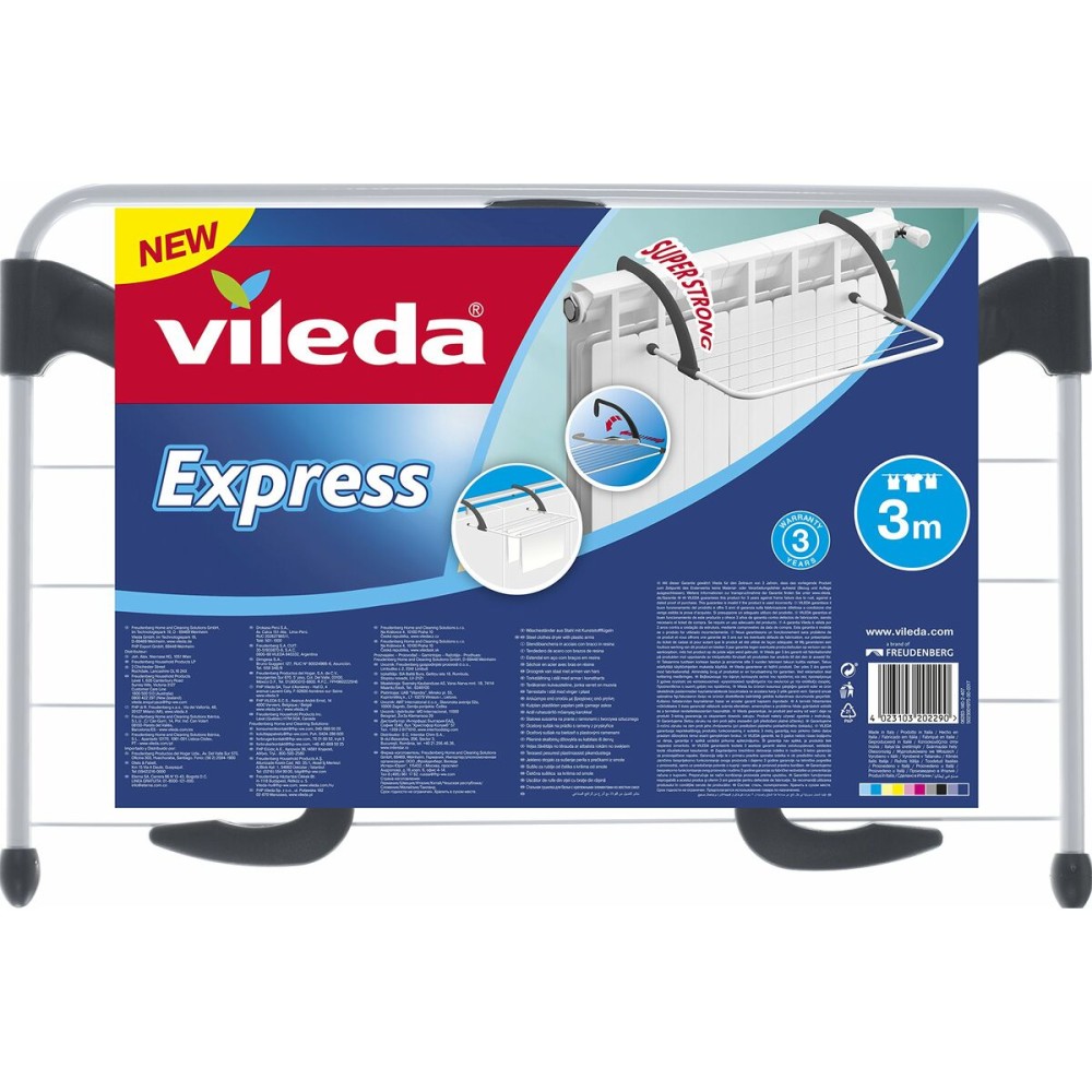 Corde à linge Vileda Express Acier Blanc