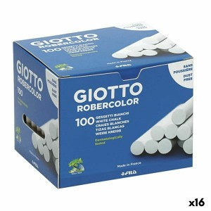 Stück Kreide Giotto Robercolor Weiß 16 Stück 100 Stücke