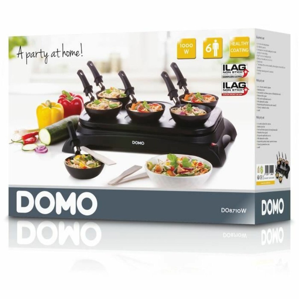 Wok DOMO DO8710W 1000W Noir