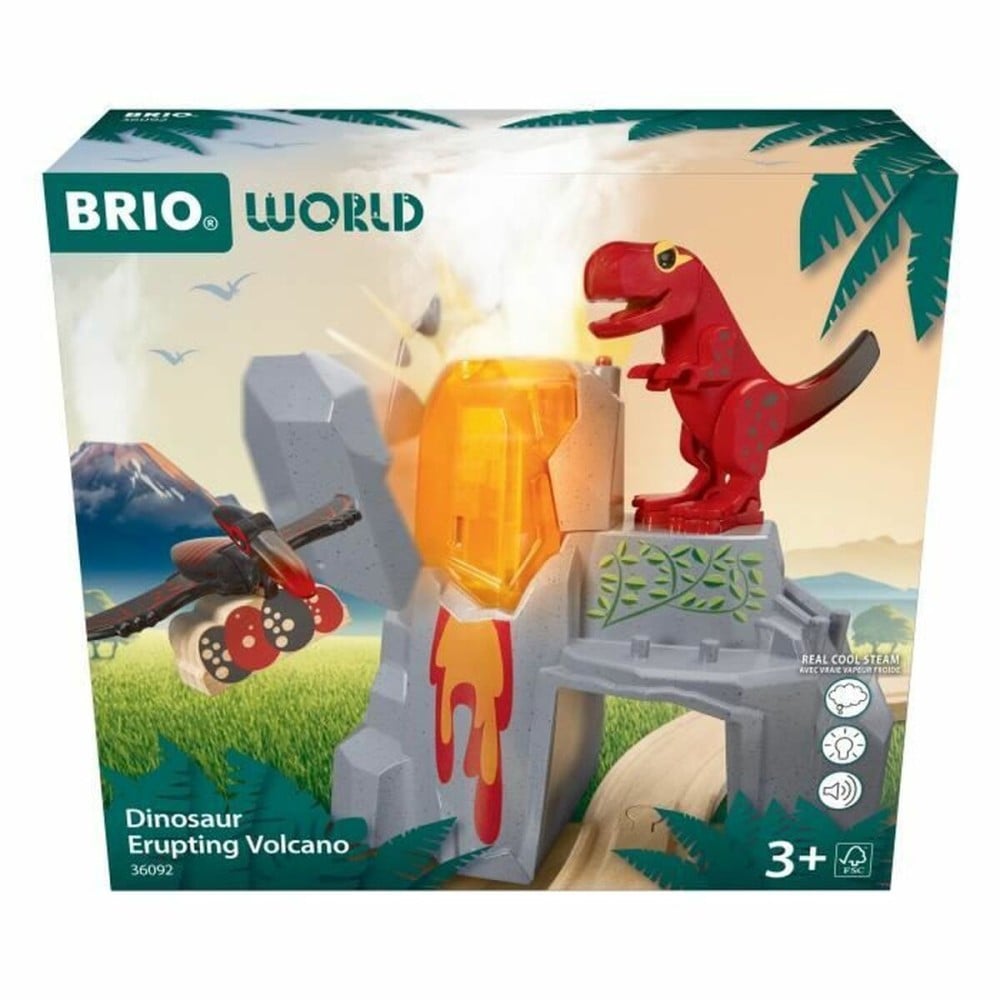 Action Figure Brio 36092 Dinosaur Erupting Volcano