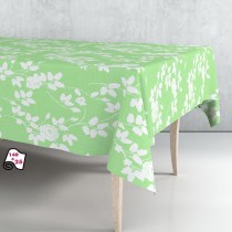 Tablecloth roll Exma Oilcloth Light Green Botanical plants 140 cm x 25 m