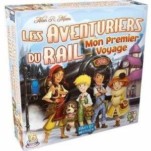 Board game Asmodee Rail Adventurers : My First Voyage (FR) Black Blue White Green