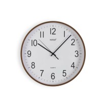 Wall Clock Versa Plastic Quartz MDF Wood 4 x 30 x 30 cm