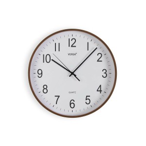 Wall Clock Versa Plastic Quartz MDF Wood 4 x 30 x 30 cm