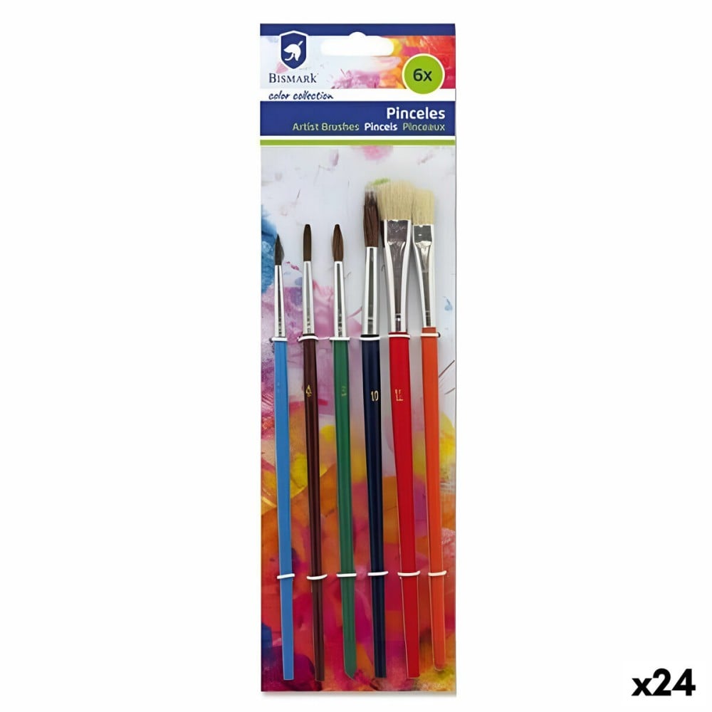 Paintbrushes Bismark Multicolour (24 Units)