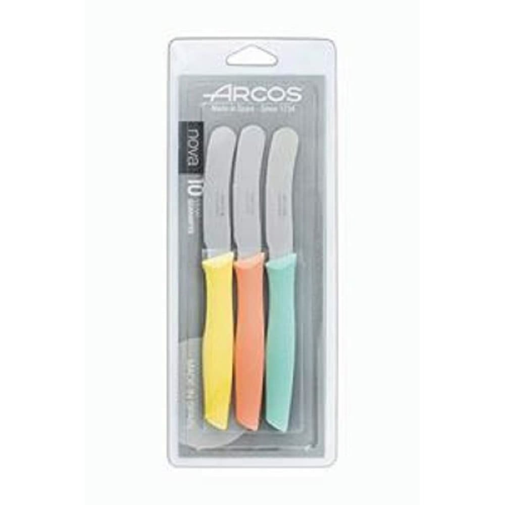 Dessert knife Arcos NOVA Yellow Green Orange Cake Stainless steel polypropylene